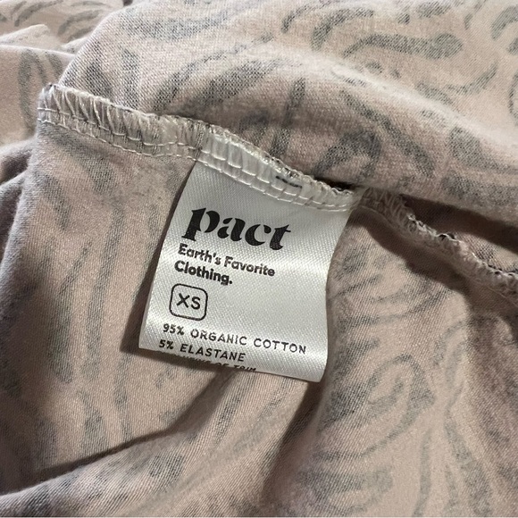 Pact Windswept Oat Fit and Flare Midi Dress size X Small - Picture 10 of 13